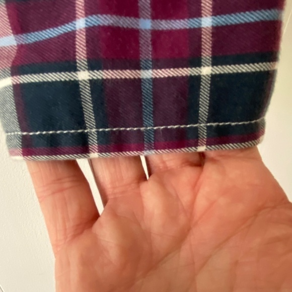 Old Navy slim fit plaid button down shirt size L - Picture 5 of 8